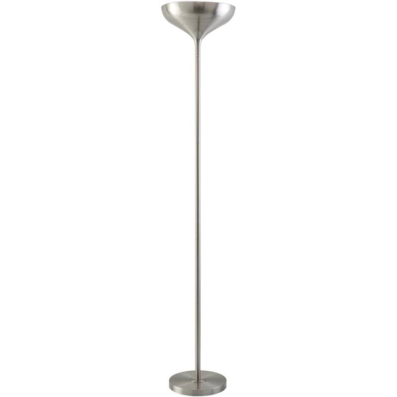 Livabliss Luhu Modern Accent Table Lamp - 71"H x 11"W x 11"D - Nickel