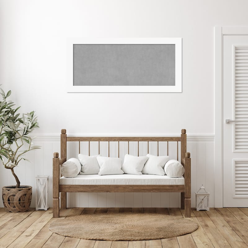 Amanti Art Basic White Framed Magnetic Board