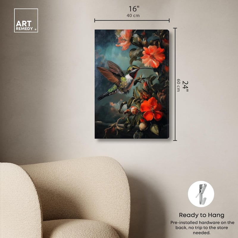 Whirring Wings II Canvas by Art Remedy, Gallery Wrapped