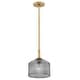 preview thumbnail 5 of 5, Lark 83727 Lisette 1 Light 9" Wide Mini Pendant with Ribbed Glass