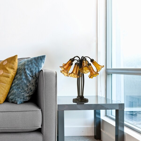 Brushed bronze lamp top