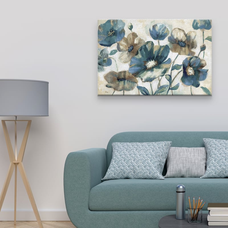 Indigo Garden Light by Nan Canvas Art Print