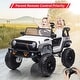preview thumbnail 34 of 32, 24V Kids Ride-On Truck with Remote Control, 19.7" Seat Width 2-Seater Electric Toy