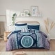 preview thumbnail 16 of 29, Intelligent Design Eleni Boho Comforter Set with Bed Sheets Navy - Full
