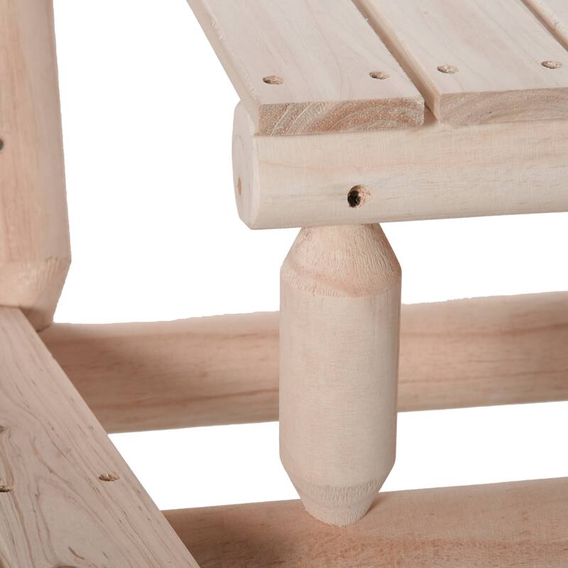 Outsunny Wood Adirondack Patio Bench Chair