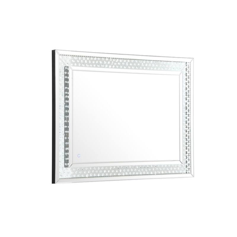 River LED Crystal Mirror - Clear