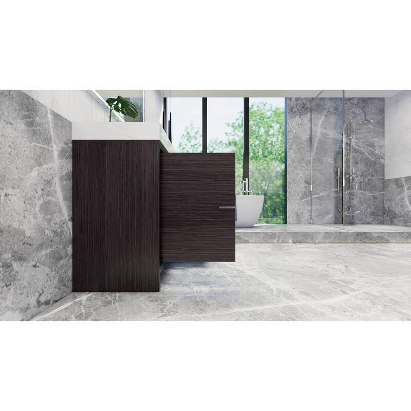 Dove 60'' Freestanding Vanity with Single Reinforced Acrylic Sink