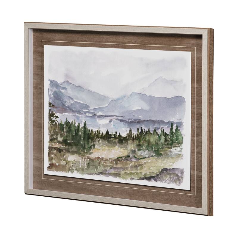 Overcast Reservoir II Framed Art Print