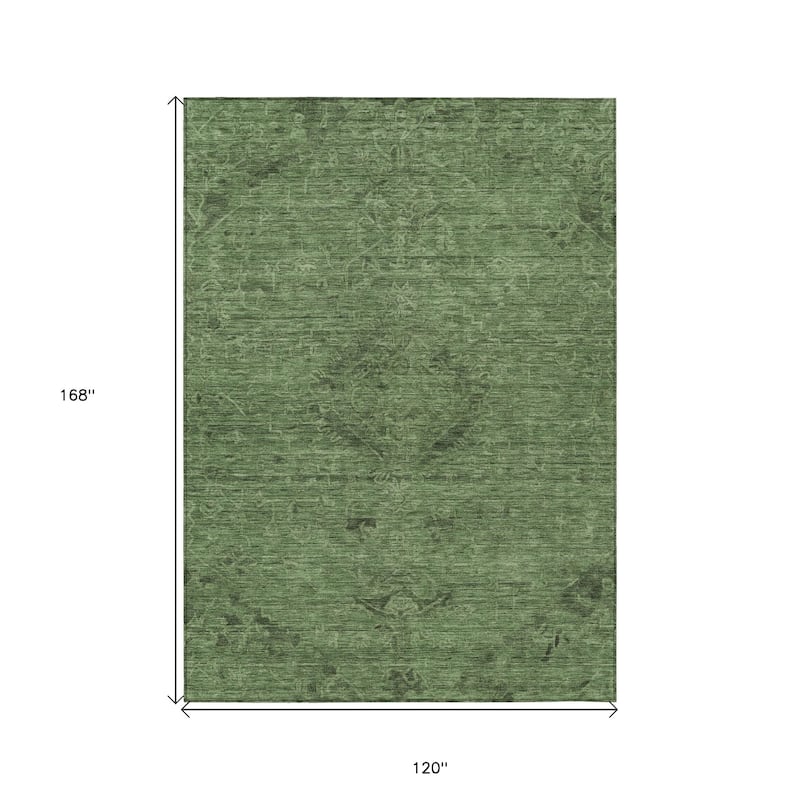 HomeRoots Floral Traditional Rectangle Outdoor Rug
