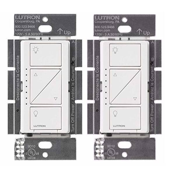 Shop Lutron Pd 10nxd Wh Caseta Pro In Wall Dimmer 250w Led 2 Pack White Overstock 22354769
