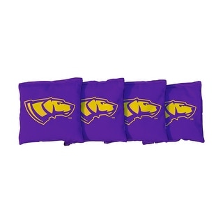 Wisconsin Stevens Point Pointers Purple Cornhole Bags