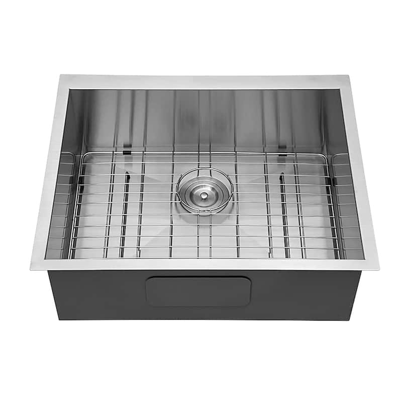 21" W x 18" D 18 Gauge Stainless Steel Undermount Kitchen Sink - 21" x 18"