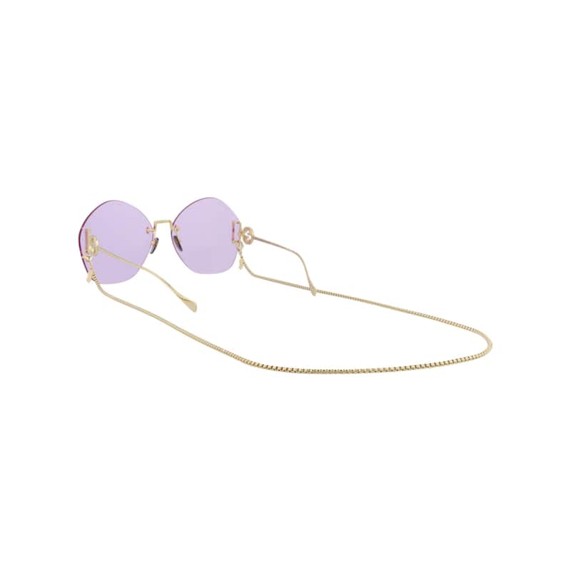Gucci Round-Frame Metal Sunglasses