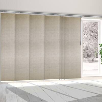 InStyleDesign Garland 7-Panel Single Rail Panel Track Extendable 110"-153"W x 94"H, Panel width 23.5"