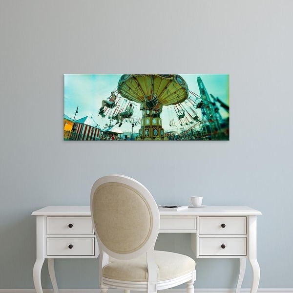 Easy Art Prints Panoramic Images's 'Amusement park ride, Luna Park, Coney Island, Brooklyn, New York City' Canvas Art