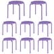 preview thumbnail 32 of 43, Stacking Stools Portable with Metal Frame Stack Nesting Stools ColorfulStackable Bar Stools Chairs (Set of 6 or 8) Set of 8 - Purple