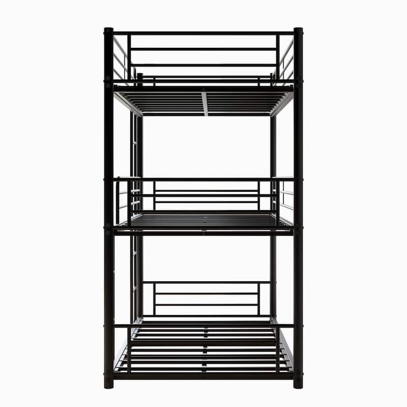 Twin Size Metal Platform Frame with Ladders
