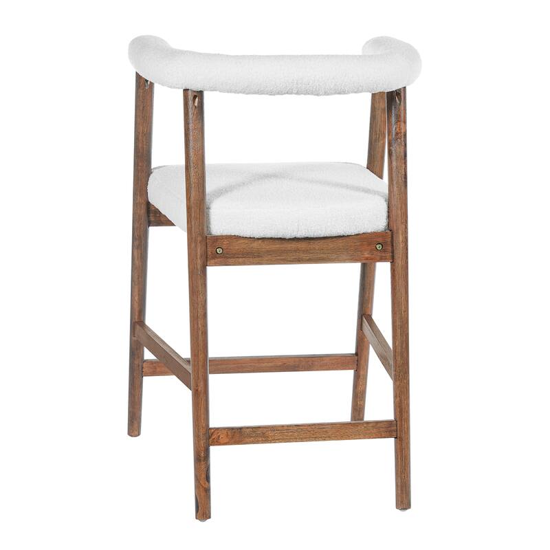 Christopher Knight Home - Modern Wooden Bar Stools with Back - Set of 2