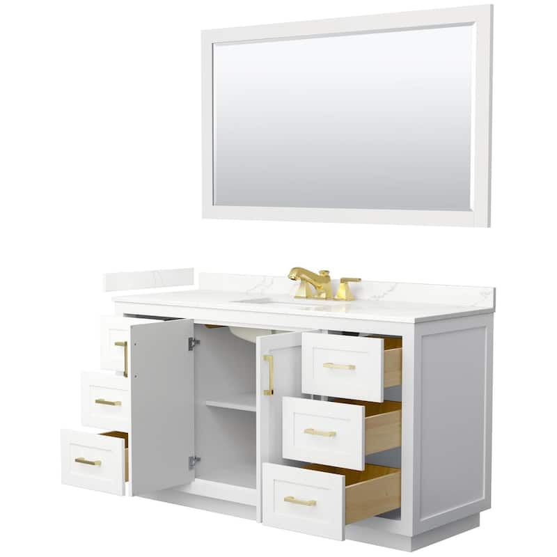 Wyndham Collection WCF292960S-QTZ-US3M58 Miranda 60" Free Standing