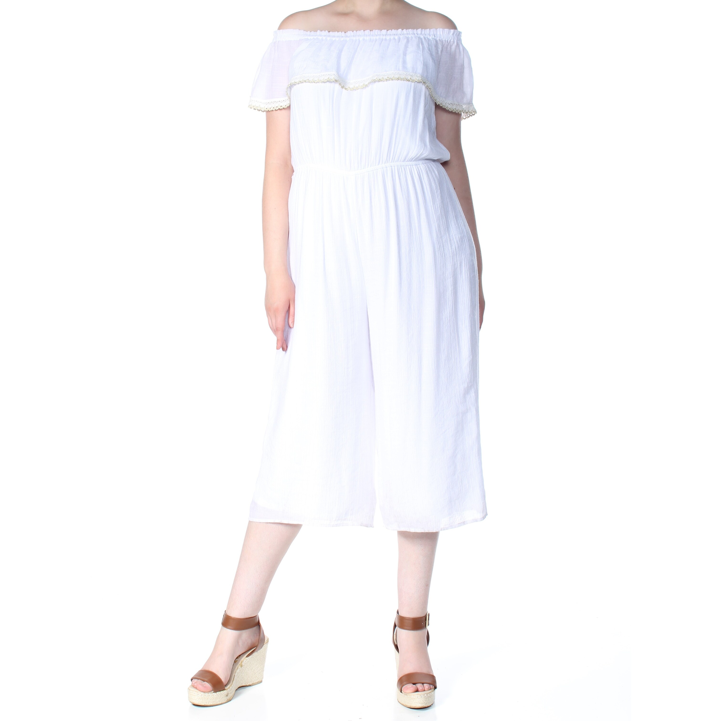 Women's white jumpsuit xl clearance