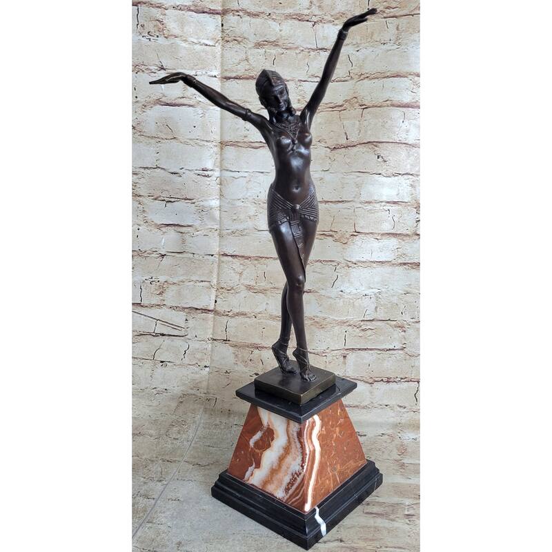 Demetre Chiparus Belly Dancer Bronze Master Piece Art Work Sculpture Art Deco Nr