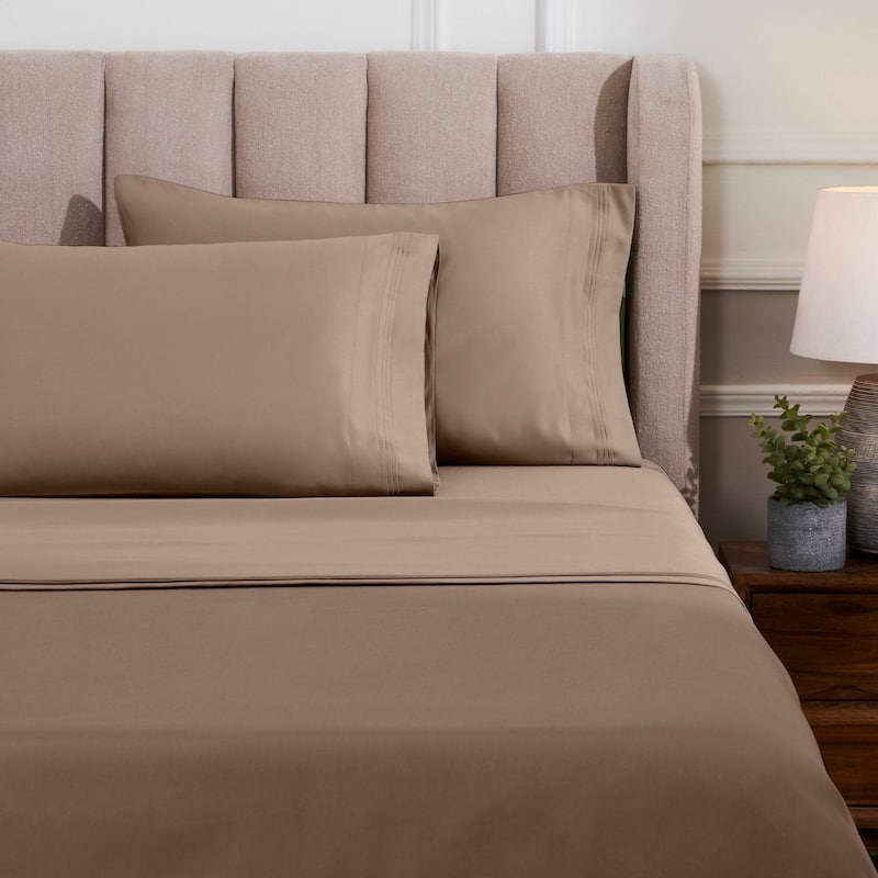 Blue Nile Mills 1500 Thread Count Egyptian Cotton Deep Pocket Solid Sheet Set