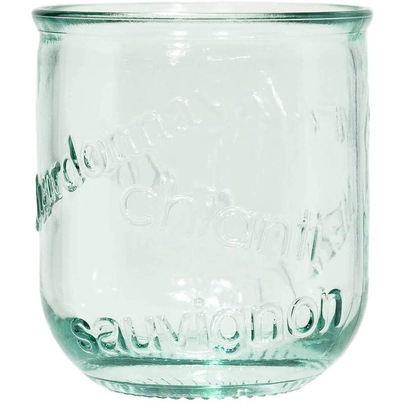 Amici Home Italian Recycled Vino Stemless Glass