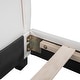 preview thumbnail 7 of 9, Full Size Upholstered Platform Bed with Rabbit Accent, PU Leather Frame with Durable Pinewood Construction