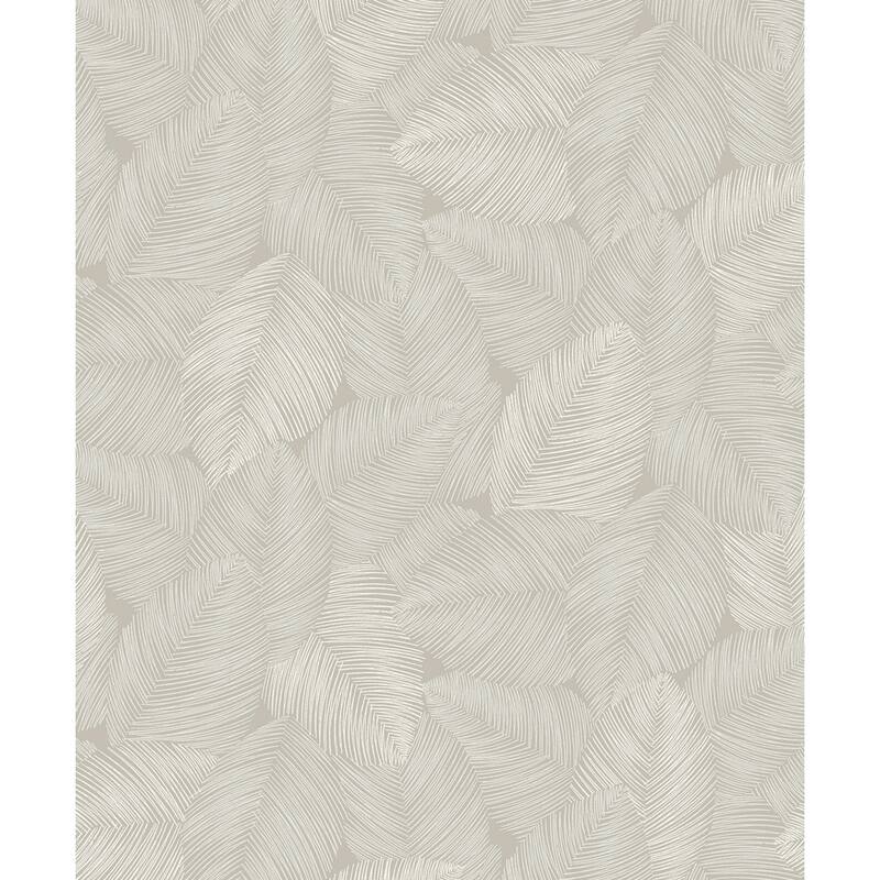 Seabrook Designs Lucia Non-Woven Unpasted Wallpaper - 20.9 in. W x 33 ft. L - Stone