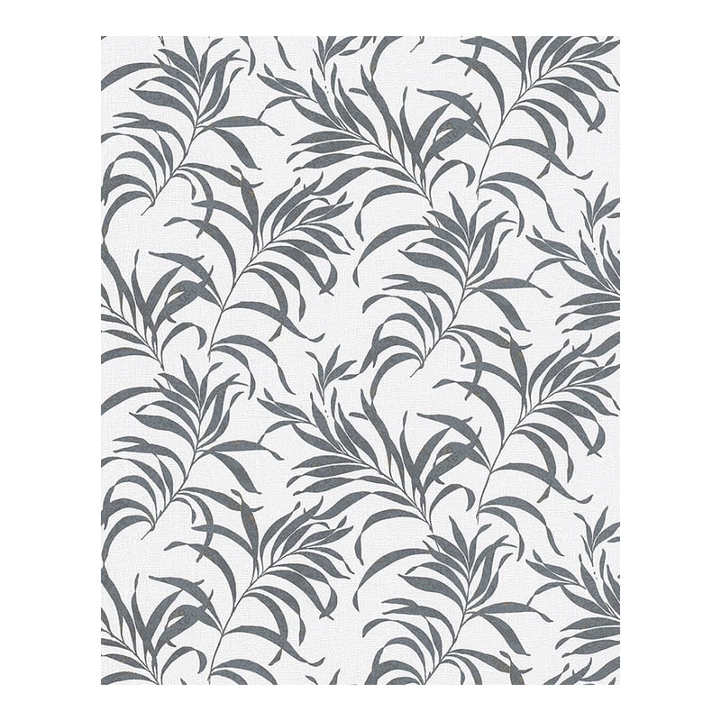 Marburg Valentina Grey Leaf Wallpaper - 20.5 x 396 x 0.025