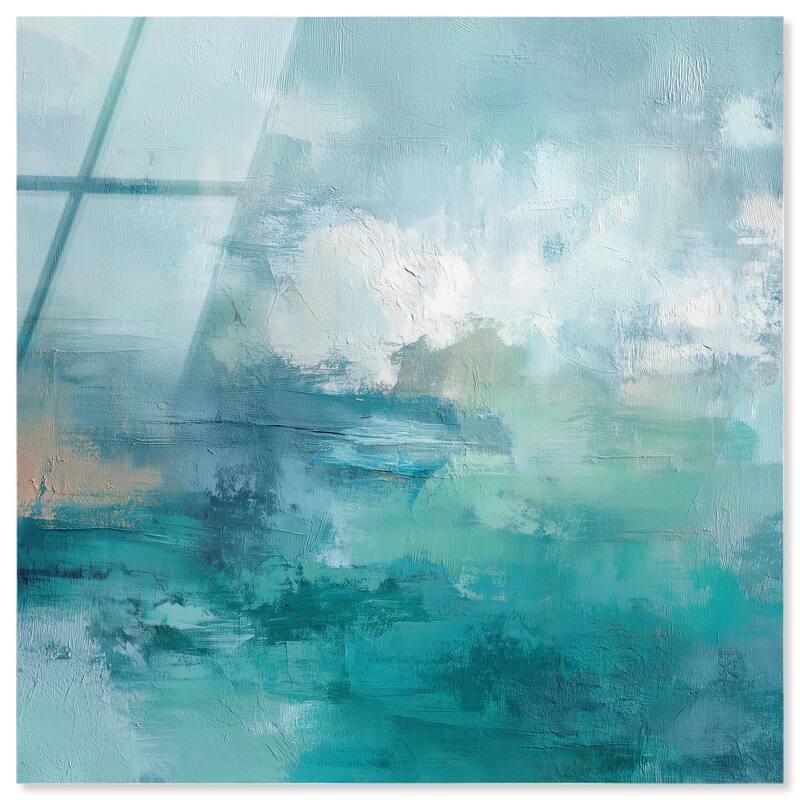 Green Blue II Acrylic by Art Remedy, Ready to Hang - 20" x 20"