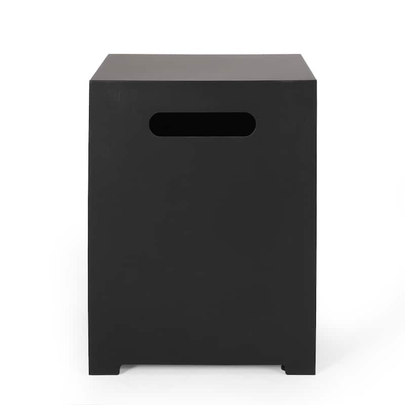 Vernon Outdoor Outdoor 50000 BTU Rectangular Fire Pit with Tank Holder