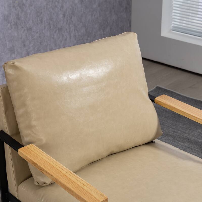PU Metal Arm Chair