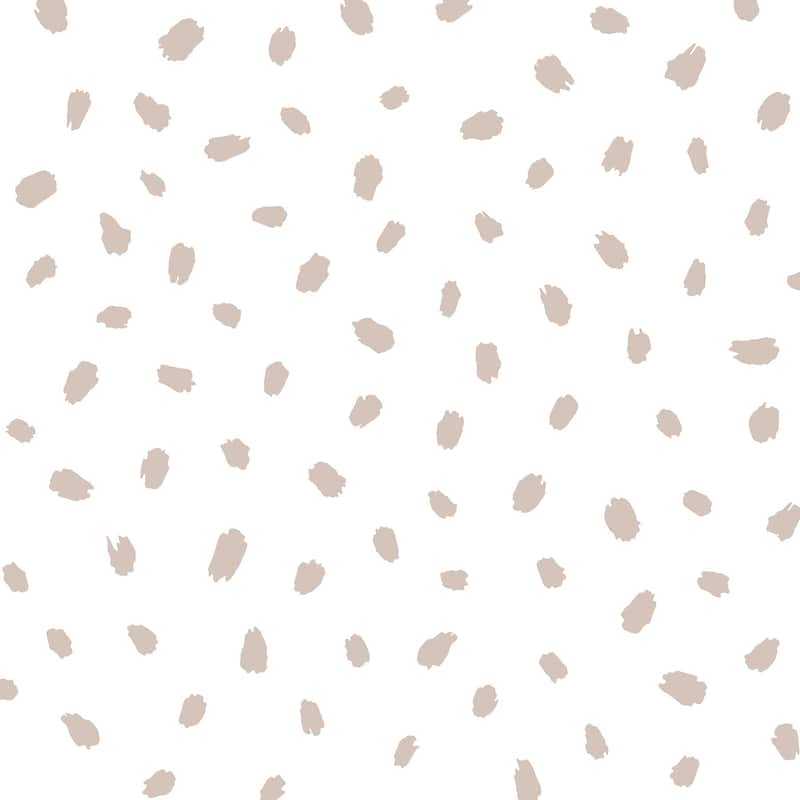 Advantage Animal Spots Taupe Polka Dot Wallpaper