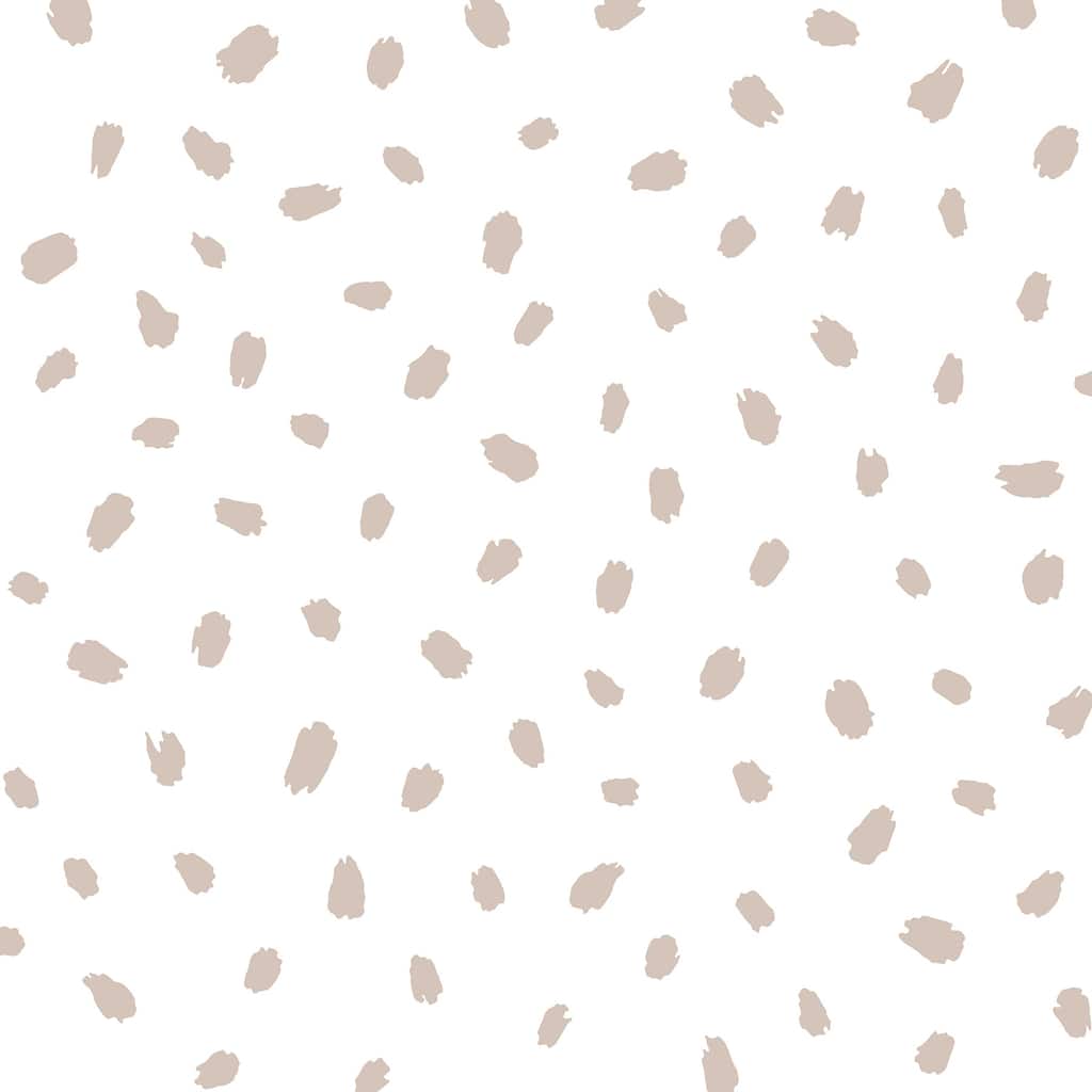 Advantage Animal Spots Taupe Polka Dot Wallpaper
