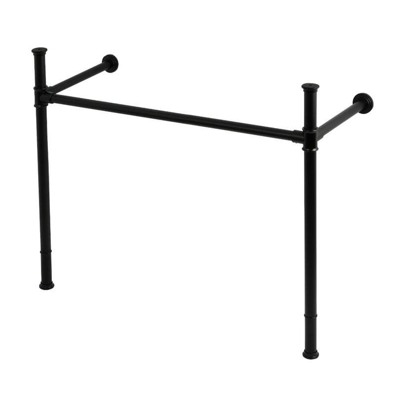Kingston Brass Fauceture Stainless Steel Console Sink Legs - Matte Black