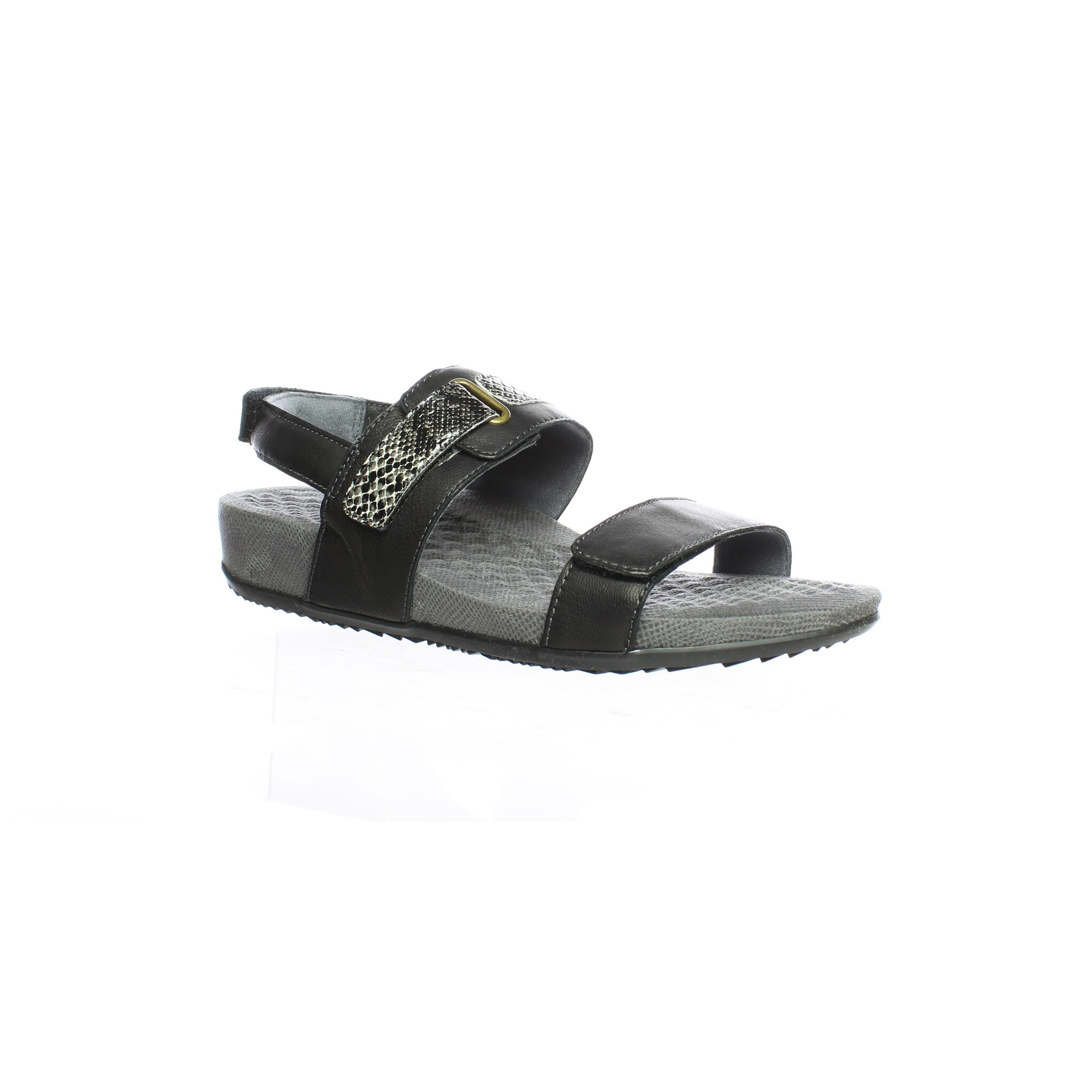 narrow black sandals