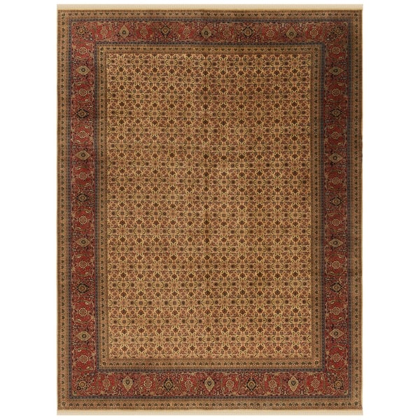 slide 2 of 5, SAFAVIEH Hand-knotted Herati Maia Traditional Oriental Wool Rug with Fringe 12' x 15' - Gold/Rust - Rectangle