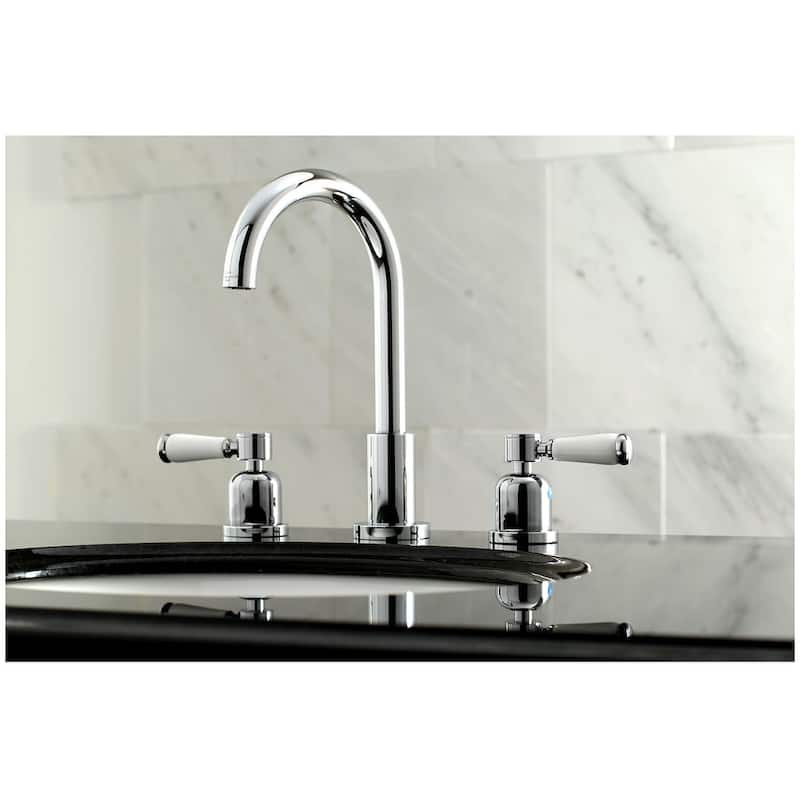 Kingston Brass Paris 1.2 GPM Deck Mounted Widespread Bathroom Faucet