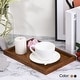 preview thumbnail 5 of 6, Wood Serving Tray Rectangle Decorative Platter Home Kitchen Table