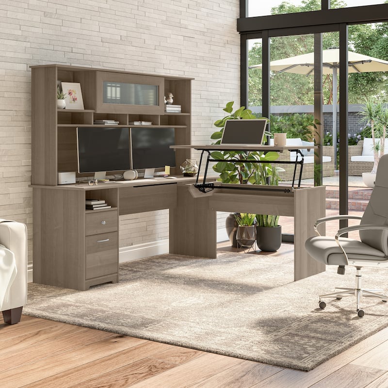 Cabot 72W Home Office Computer Desk with Drawers by Bush Furniture