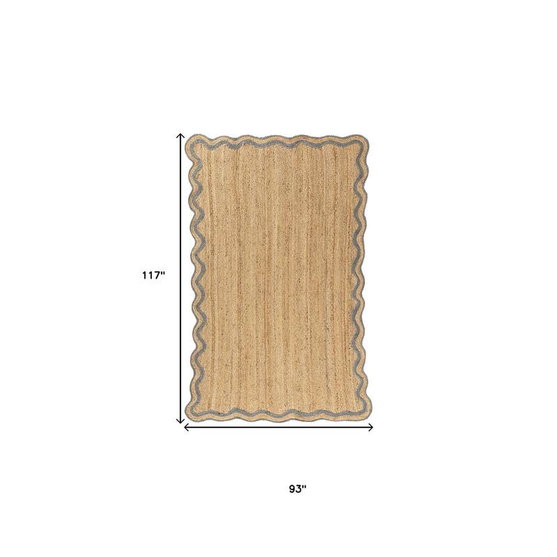 HomeRoots Solid Color Bohemian Rectangle Area Rug - 8' X 10'