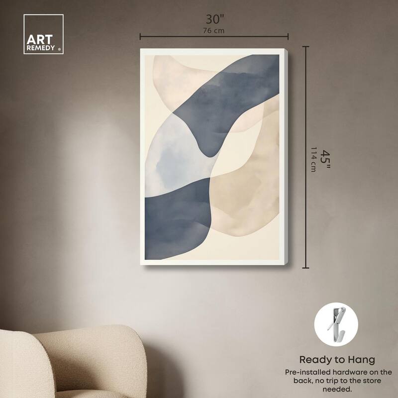 Organic Ovals Canvas by Art Remedy, Gallery Wrapped