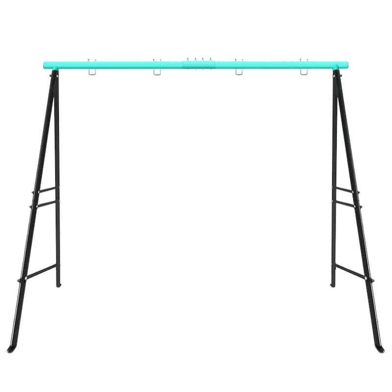 Premium High Strength Steel Swing Stand Frame 600 Pounds Capacity A Frame for Indoor and Outdoor Use - N/A - Blue