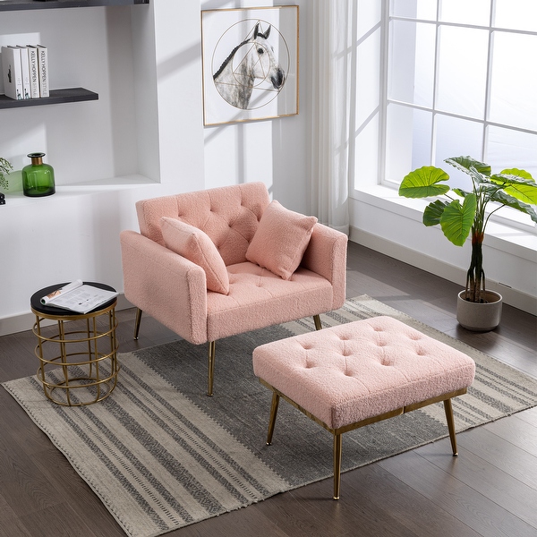 Sherpa top chaise lounge