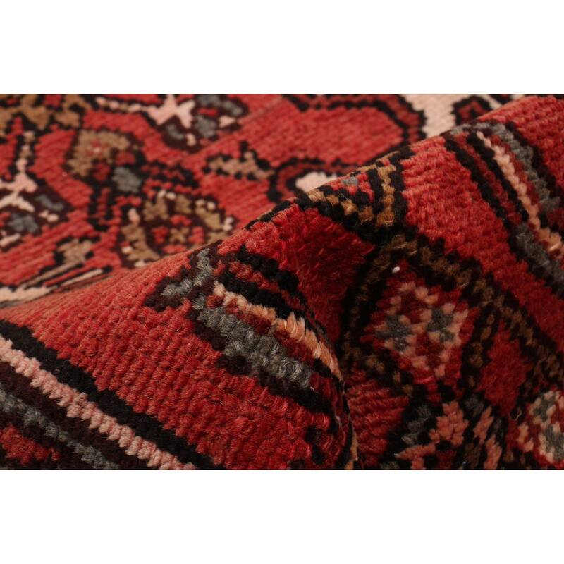 ECARPETGALLERY Hand-knotted Andelz Red Wool Rug - 3'1 x 9'6