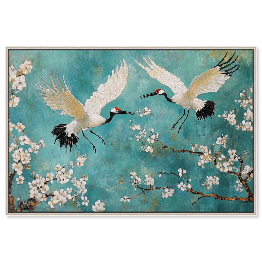 Gentle Tiger Nap Canvas Elegant Birds by Art Remedy