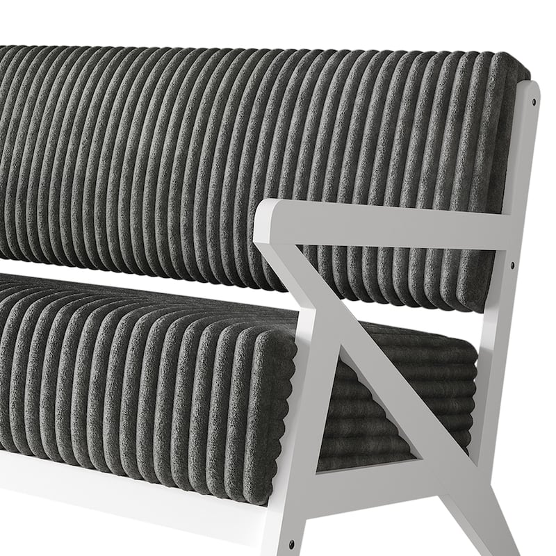 CraftPorch Chic Modern Velvet 2-Piece Upholstered Living Room Set