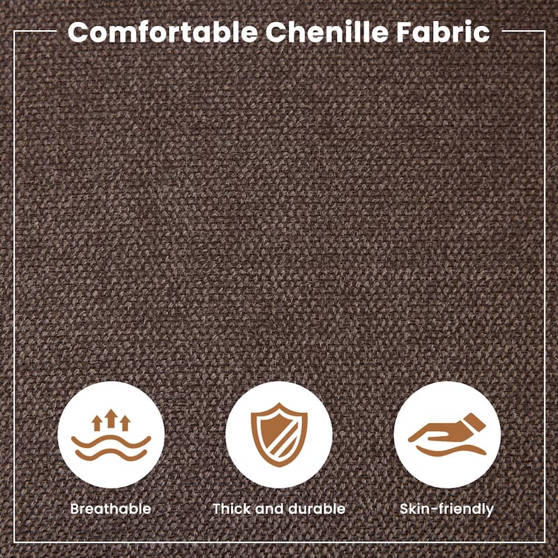 Swivel Rocker Recliner Chair 360° Manual with Side Pockets for Adults