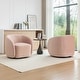 preview thumbnail 87 of 107, SEYNAR Modern Glam Velvet Upholstered 360 Degree Swivel Accent Armchair Set of 2